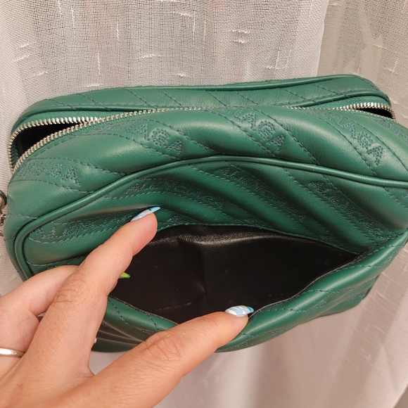 Balenciaga Blanket Reporter Camera Shoulder Bag Green - Picture 15 of 17